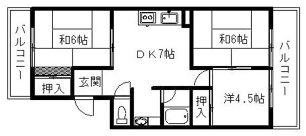 ベルパーク古高の物件間取画像